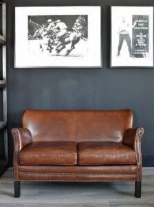 Ledersofa Vintage braun 1