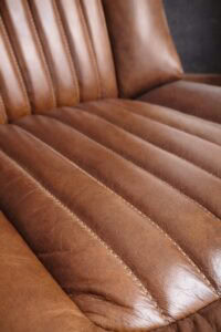 Vintage Lederstuhl cognac 5