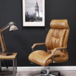 Bürostuhl Vintage cognac 1