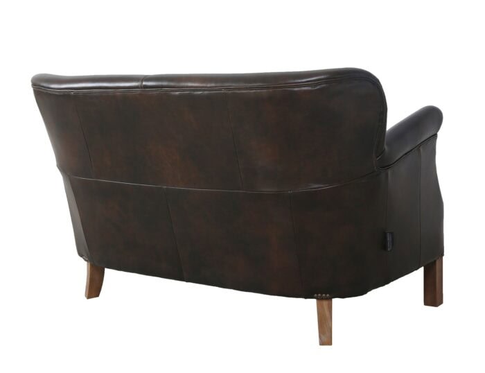2-sitzer ledersofa clubsofa braun 5